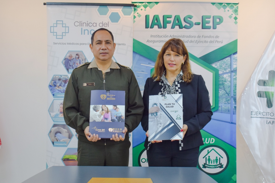 LA IAFAS EP Y LA CL&Iacute;NICA DEL INCA FIRMAN CONVENIO