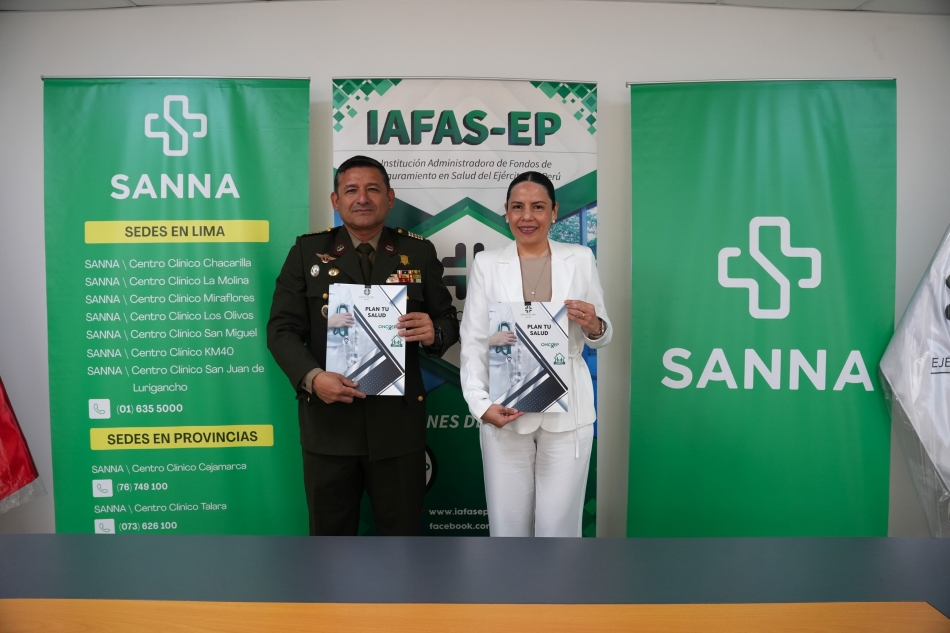 LA IAFAS EP Y LA CLÍNICA SANNA FIRMAN CONVENIO