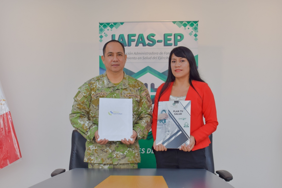 LA IAFAS EP Y LA CL&Iacute;NICA SAN FELIPE FIRMAN CONVENIO PARA BRINDAR ATENCI&Oacute;N M&Eacute;DICA DE CALIDAD