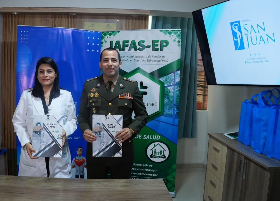 LA IAFAS EP Y LA CL&Iacute;NICA SAN JUAN - JAEN FIRMAN CONVENIO